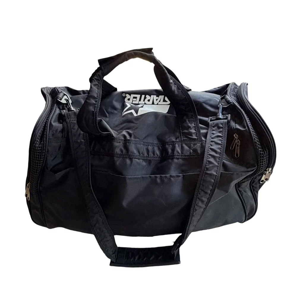 Vintage 1998 Starter Super Bowl XXXII Duffel Bag Black Crown Royal NFL San Diego